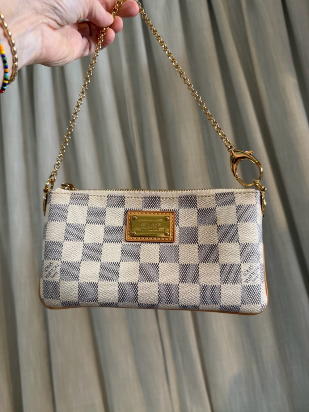 Louis Vuitton Damier Azur Milla Pouchette MM full set NWOT